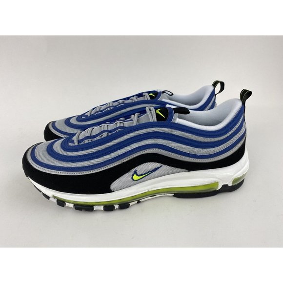 Nike Air Max 97 OG Atlantic Blue Men's Sneakers Shoes Voltage Yellow DM0028 400 - Picture 10 of 12